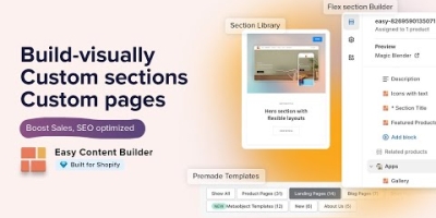Posstack Easy Content Builder for Shopify (OS 2.0)