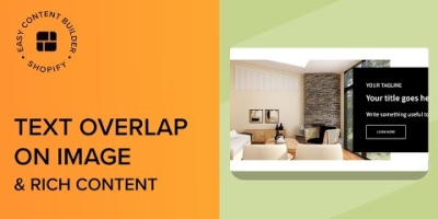 How to create a rich text section overlapping an image in Shopify | Shopify Sections