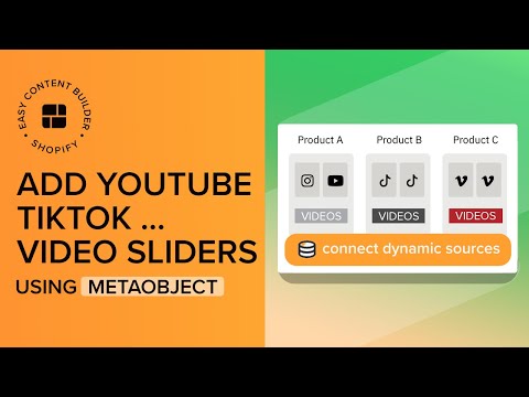 Add YouTube/TikTok/Instagram/Vimeo Video Sliders into your Shopify product page (via metaobjects)